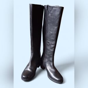 Clarks Black size 8 SLIM Over the Knee Boots